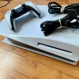 Sony PlayStation 5 Console with Black and White Controller